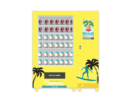 Automobile commerciale d'intérieur de système d'ascenseur de distributeur automatique de nourriture de carte de crédit de l'eau de noix de coco