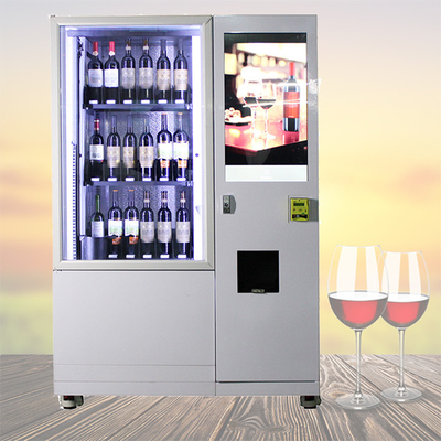 Distributeur automatique réfrigéré de vin de whiskey avec le système de bande de conveyeur