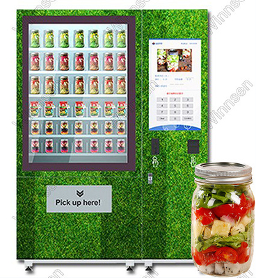 Distributeur automatique de pot de salade de carte de crédit d'écran tactile