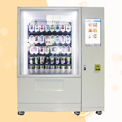 Liquide réfrigérant futé automatique de fruit de légume de salade de distributeur automatique avec la bande de conveyeur