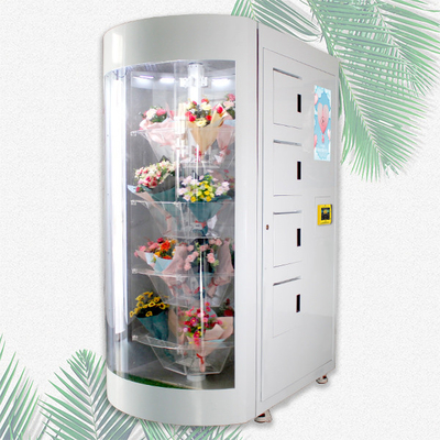 Le distributeur automatique à extrémité élevé de fleur fraîche a laminé à froid l'acier avec l'écran tactile d'affichage à cristaux liquides