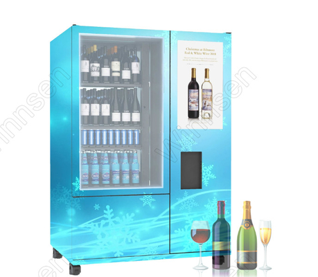 distributeur automatique électronique d'écran tactile interactif de 22 pouces pour l'esprit de bière de vin mousseux de champagne de boisson