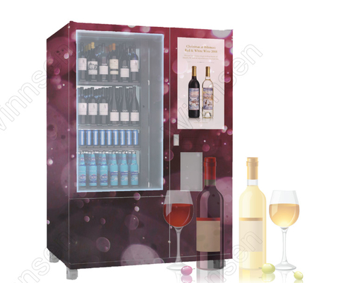 distributeur automatique électronique d'écran tactile interactif de 22 pouces pour l'esprit de bière de vin mousseux de champagne de boisson