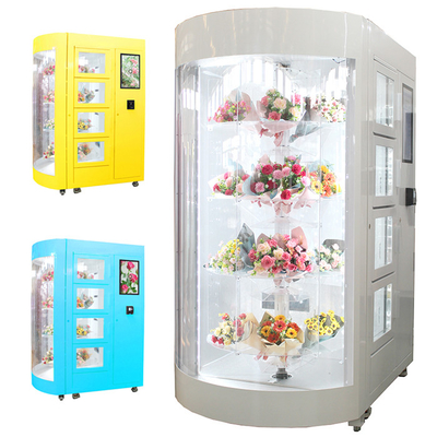 Distributeur automatique de fleurs fraîches d'écran tactile avec l'éclairage de LED