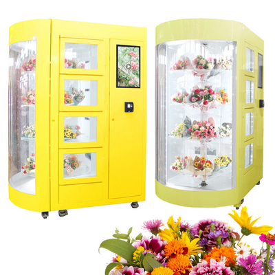 24 heures de commodité de distributeur automatique de magasin de magasin d'équipement d'ODM d'OEM floral floral avec l'humidificateur