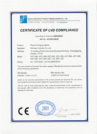 Chine Winnsen Industry Co., Ltd. certifications