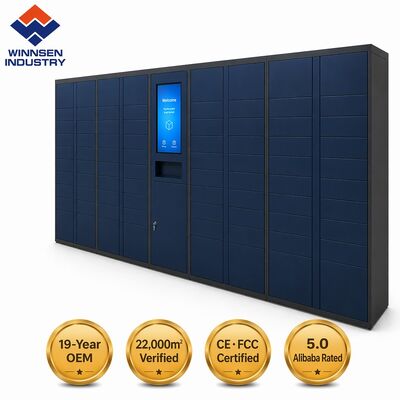 Qualité  Biometric Secure Smart Parcel Locker with Cloud Remote Management and Customizable Compartments usine