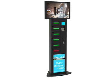 Kiosque multi à jetons adapté aux besoins du client de station de charge de téléphone avec le Signage d'affichage à cristaux liquides Digital de 32 pouces
