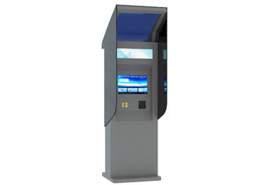 Kiosque imperméable d'écran tactile d'intense luminosité avec le lecteur de billet de banque/cartes 24 heures d'extérieur