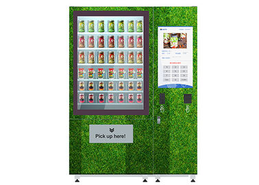 Vente faite sur commande de bande de conveyeur de nourriture de salade de fruit frais de distributeur automatique de salade avec l'ascenseur