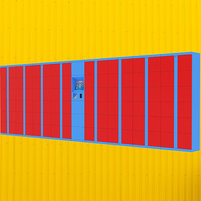 Solution de stockage sécurisé Lockers de livraison de colis en acier avec lockers et caméras personnalisés