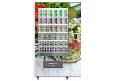Distributeur automatique intelligent de salade de yaourt de gâteau avec le système en bois d'Outlook/ascenseur