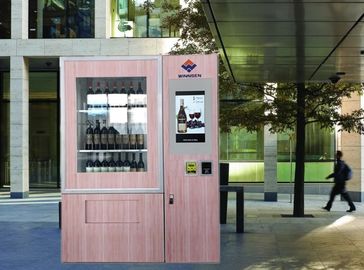 Mini distributeur automatique de vin de marché de Winnsen avec le système d'ascenseur d'ascenseur, écran tactile de 22 pouces