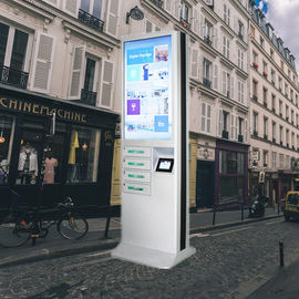 Kiosque de remplissage de téléphone portable multi à jetons public de la publicité avec la boîte sûre de serrure