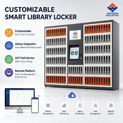 Qualité Borne de colis intelligente Winnsen avec écran tactile Android 15,6" Gestion cloud à distance et intégration API usine