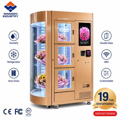 Qualité Vendeuse de fleurs à écran tactile de 22 pouces avec système de refroidissement et gestion à distance dans le cloud usine