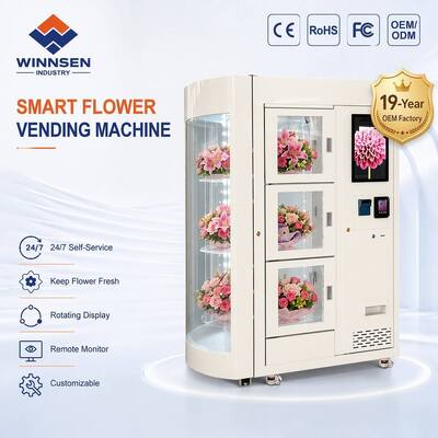 Qualité Vendeuse de fleurs fraîches avec écran tactile de 22 pouces usine
