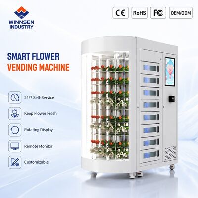 Qualité Distributeur automatique de roses avec 48 compartiments, système de réfrigération et système d'humidification usine