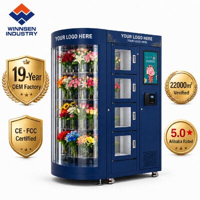 Qualité Machine de vente de fleurs intelligente Winnsen 24h/24 et 7j/7 avec écran tactile et options de paiement multiples usine