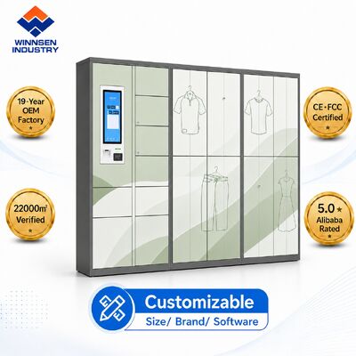 Qualité Cabinet de blanchisserie intelligent avec écran tactile Android de 15,6 pouces, gestion à distance dans le cloud et compartiments personnalisables usine