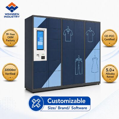 Qualité Cabinet de blanchisserie intelligent avec écran tactile Android de 15,6 pouces, gestion à distance dans le cloud et compartiments personnalisables usine