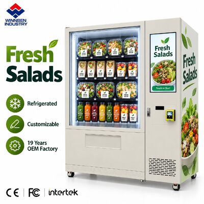 Qualité Winnsen Smart Salad Vending Machine 22 Inch Advertising Screen Touch Display usine
