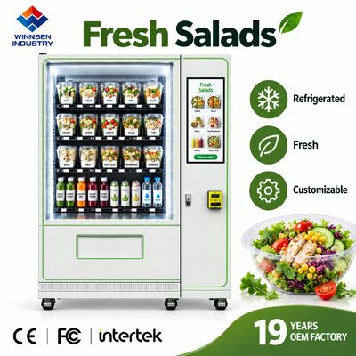 Qualité Winnsen Custom OEM ODM Salad Vending Machine White Black Color Logo Design Options usine
