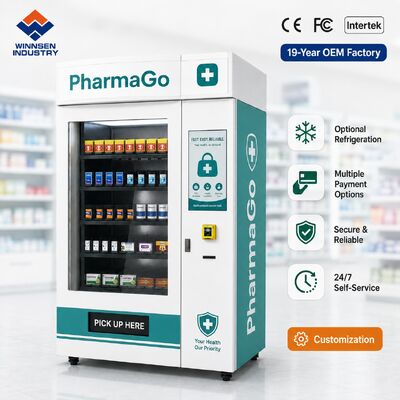 Qualité Winnsen Outdoor Pharmacy Vending Machine 24/7 Smart Medicine Kiosk for Drug Store Front usine