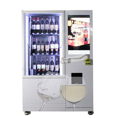 Vérification d'âge de Champagne Vending Machine Smart Combo de réfrigérateur