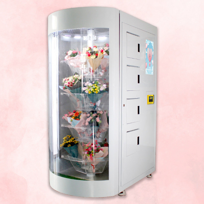 24 heures d'hôpital de clinique de distributeur automatique avec l'étagère transparente pour des fleurs