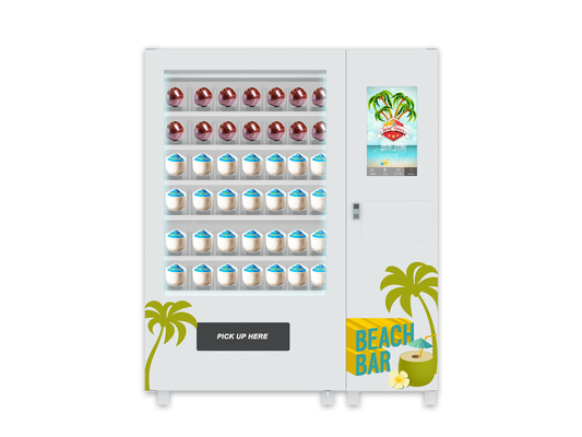 Distributeur automatique frais de noix de coco de pièce de monnaie de l'eau d'écran tactile