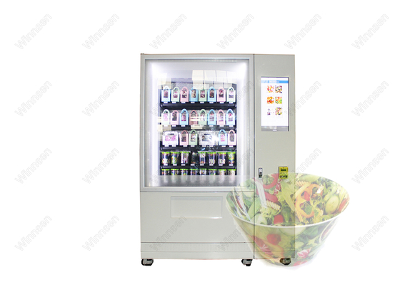 Distributeur automatique frais de salade de paiement de carte de FCC Wifi de la CE avec l'ascenseur Sysstem