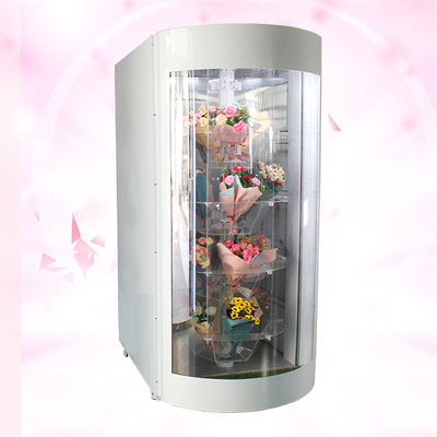 Affichage à cristaux liquides distributeur automatique transparent de fleur d'étagère de 19 cliniques de maternité de pouce