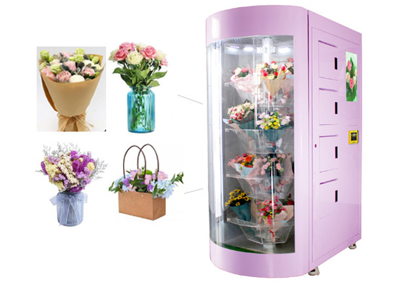 24 heures de fleuriste de Fresh Flower Station de distributeur automatique avec à télécommande