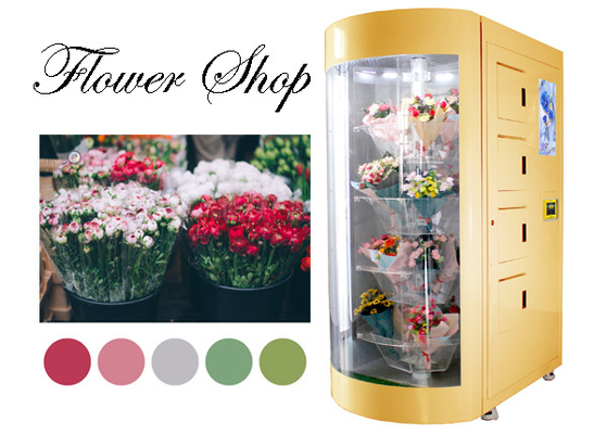 Holland Denmark Customized 24 heures de Frais-coupe de fleur de distributeur automatique avec l'humidificateur de réfrigération pour le marché de l'Europe