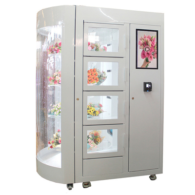 L'affichage à cristaux liquides annonçant le rose frais de distributeur automatique de fleur avec le contrôleur de température