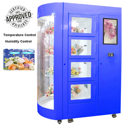 Winnsen a frigorifié le distributeur automatique humidifié de bouquet de fleur avec le système de refroidissement et l'étagère transparente